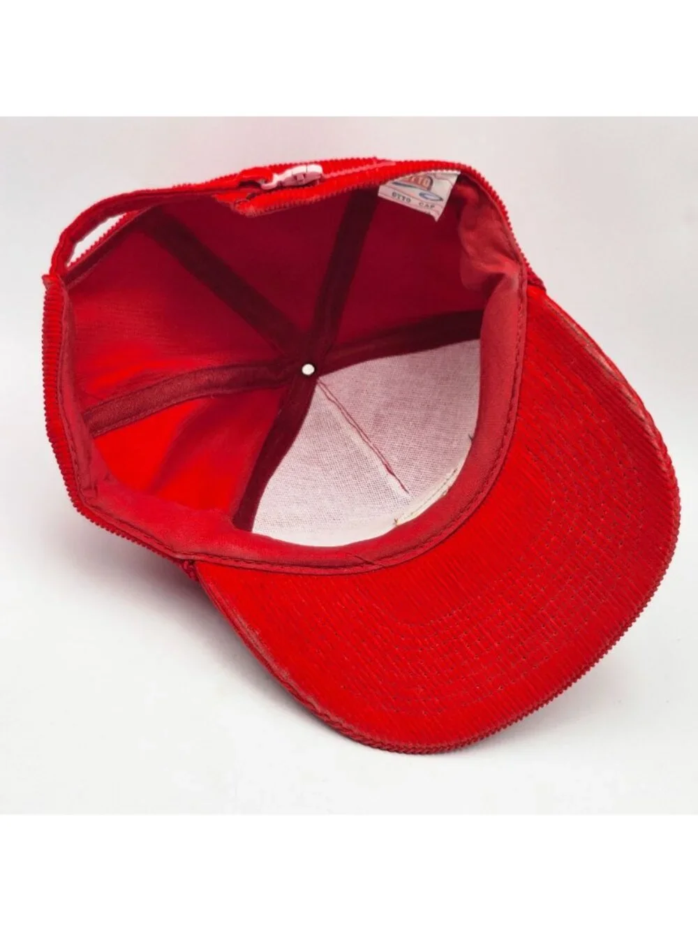 Panella Trucking Inc Red Corduroy Zipper Back Hat By Otto Cap